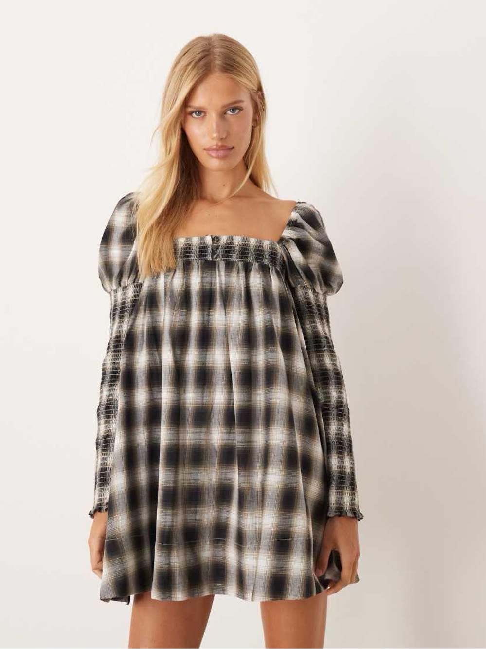 ASOS design plaid dress 0